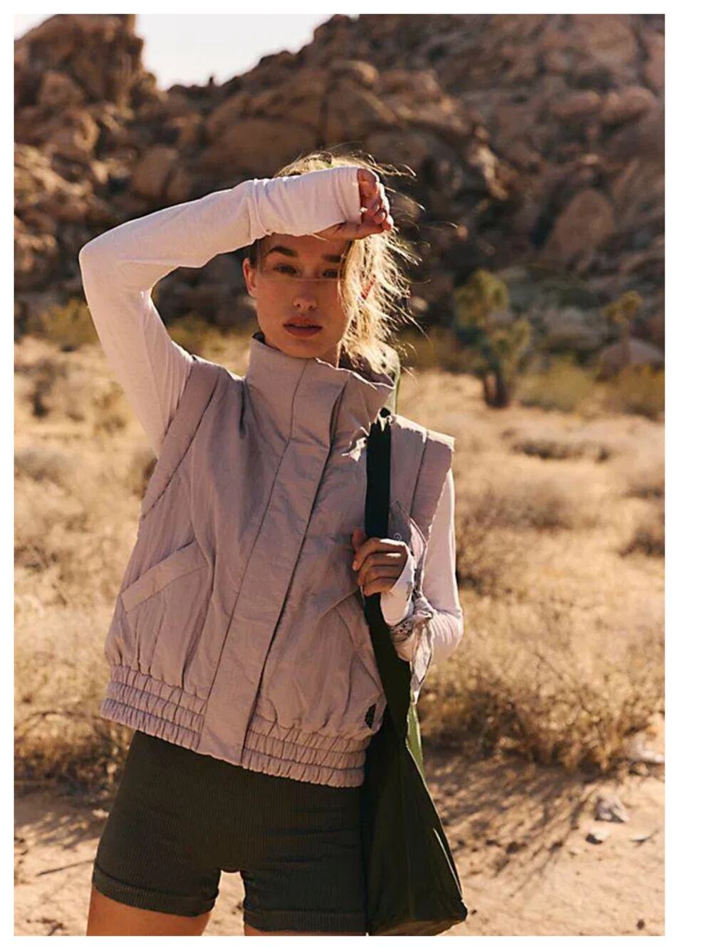 NEW Free People FP Movement Scrunch Time Puffer Vest Size XS